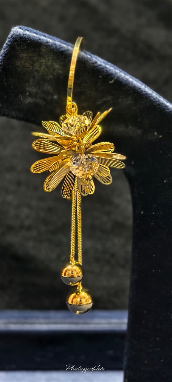 Golden Bloom Anti Tarnish Premium Earrings