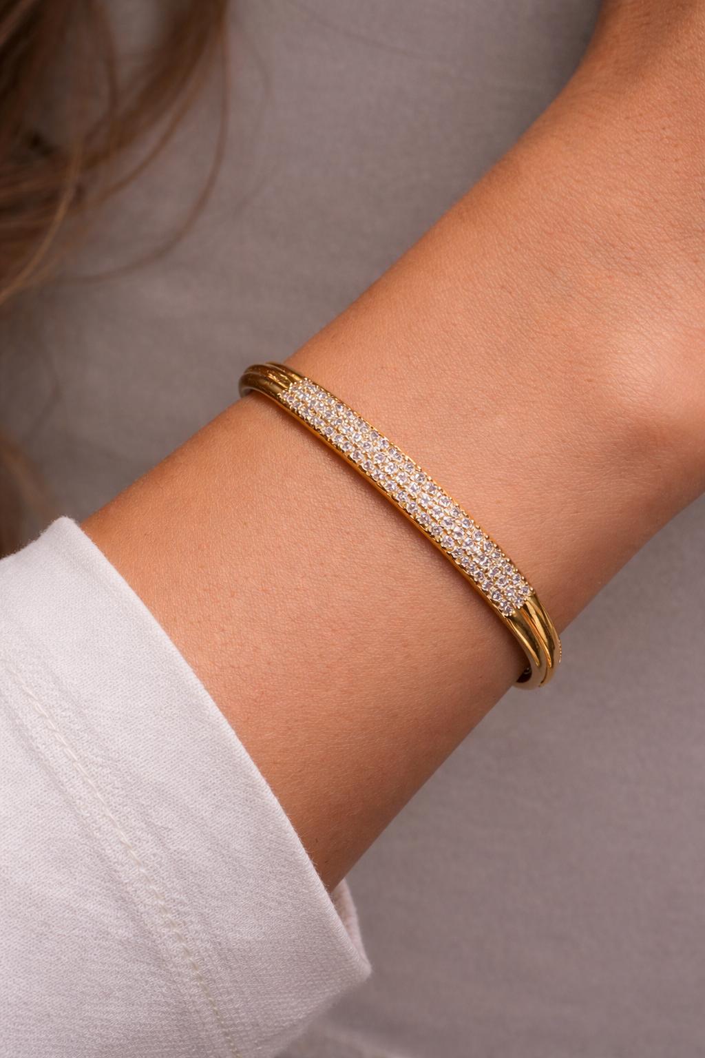 Celeste Pave Zircon Bangle