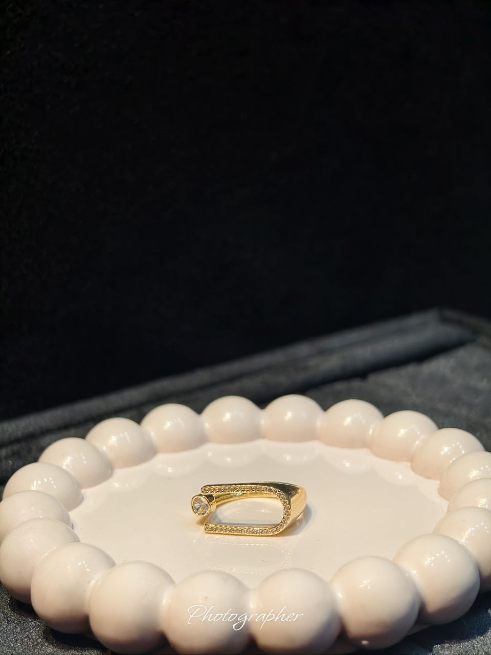 Luxe Curve Zircon Ring