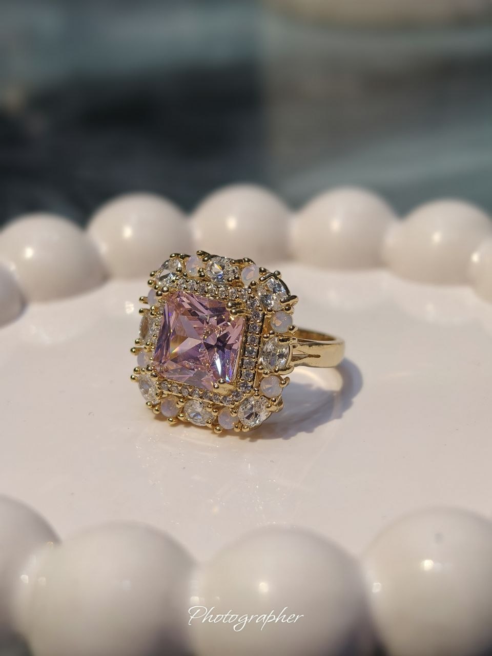 Royal Blush Solitaire Ring 💍