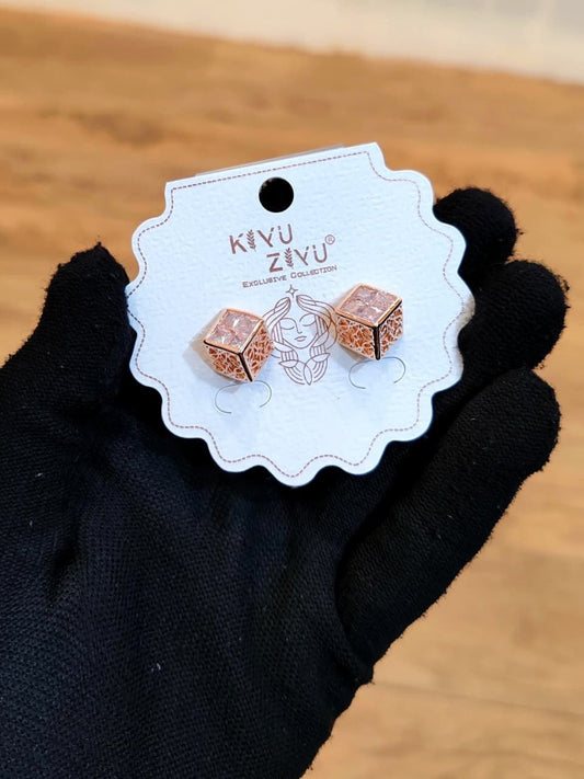 AntiTarnish Cube Earrings