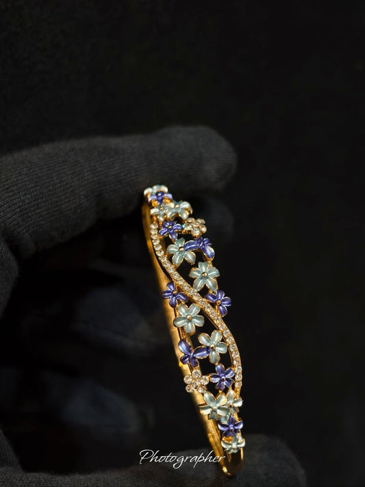 Premium Floral Meenakari Bangle Anti Tarnish Handmade