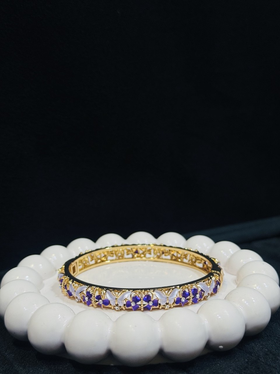 Premium Butterfly Floral Meenakari Bangle Anti Tarnish Handmade
