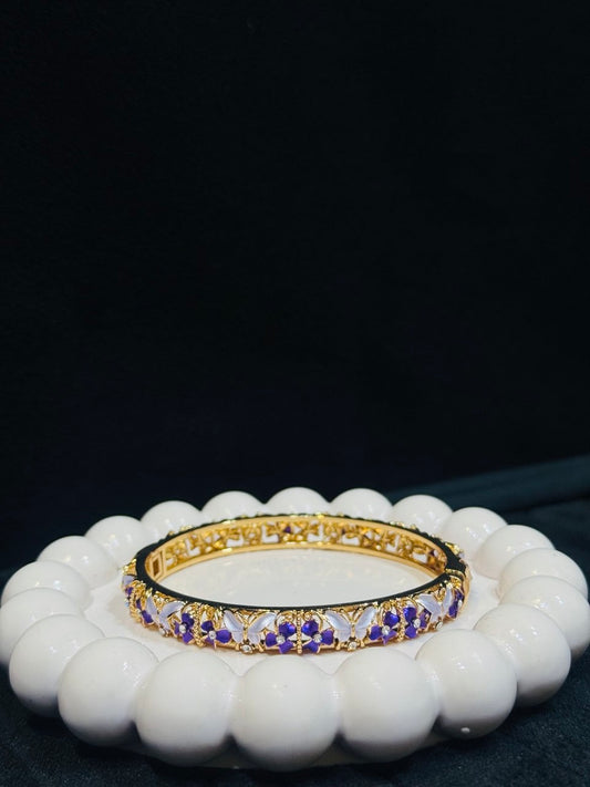 Premium Butterfly Floral Meenakari Bangle Anti Tarnish Handmade