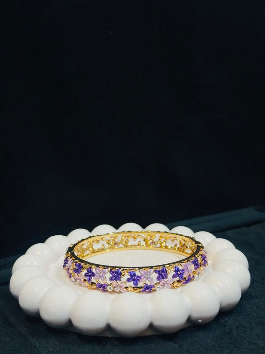 Premium Floral Meenakari Bangle Anti Tarnish Handmade