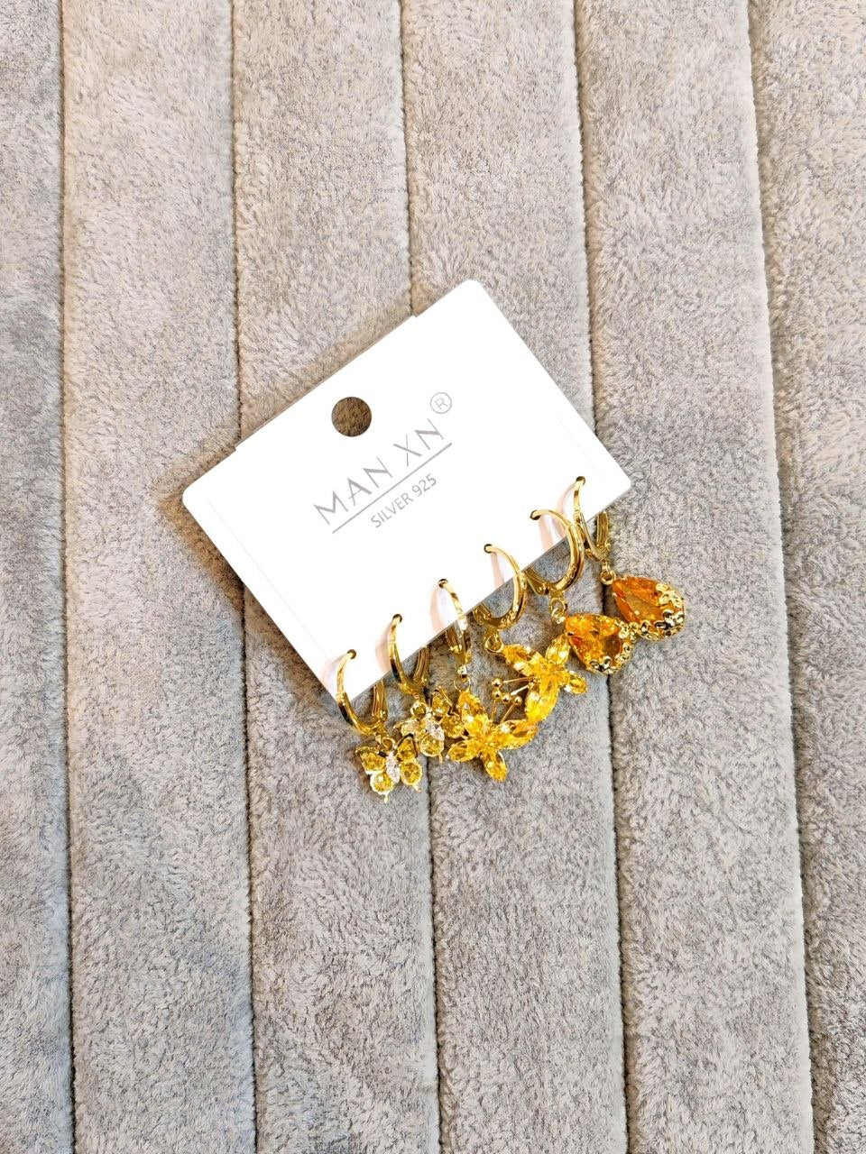 Sunshine Crystal Hoops