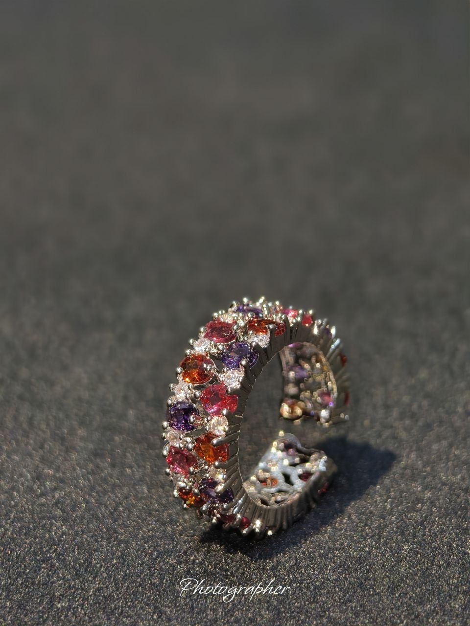 Ruby Red Royale Adjustable Ring