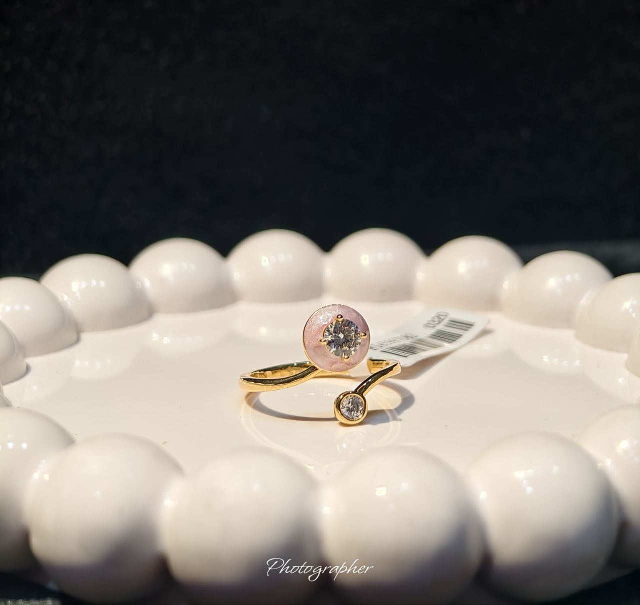 Aurora Zircon Adjustable Ring