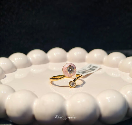 Aurora Zircon Adjustable Ring