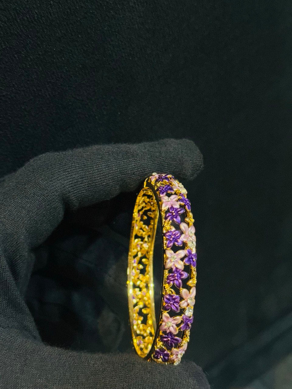 Premium Floral Meenakari Bangle Anti Tarnish Handmade