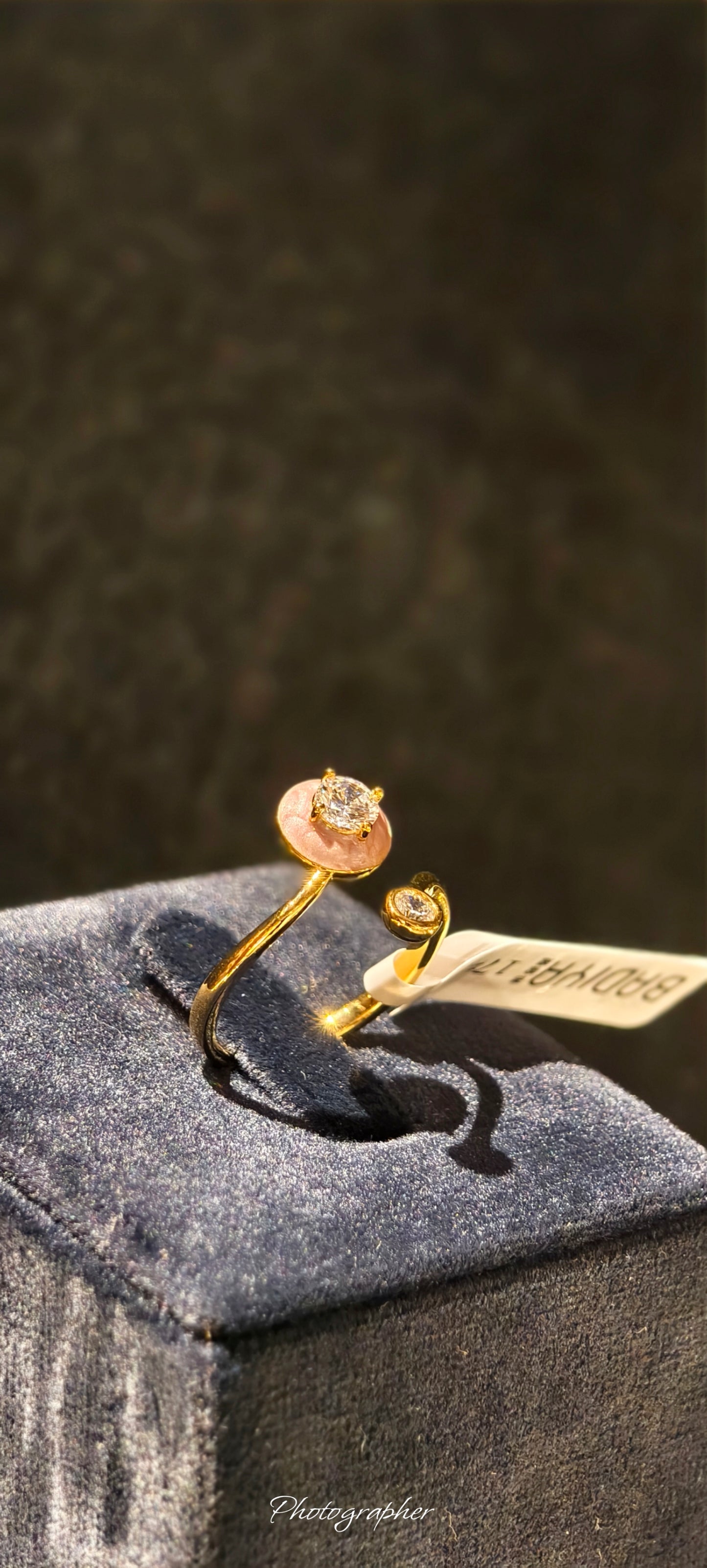 Aurora Zircon Adjustable Ring