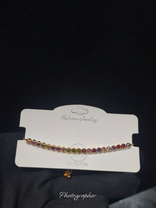 Rainbow Crystal Bracelet 🌈