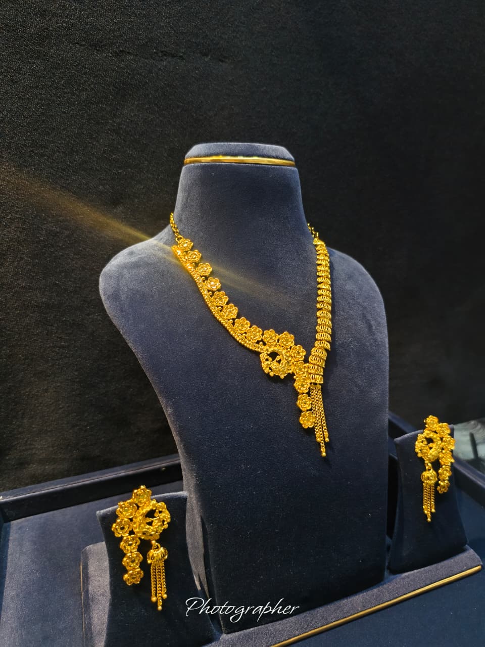 Royal Floral Drop Necklace Set