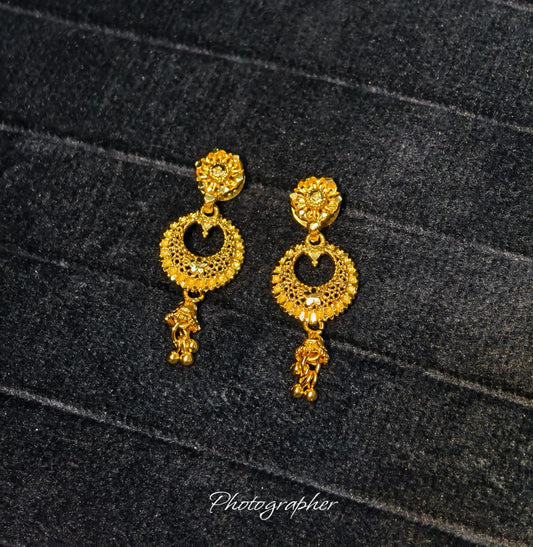 Premium 1 Gram Gold Chandbali Earrings