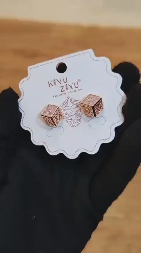 Crystal Ball Cluster Stud Earrings